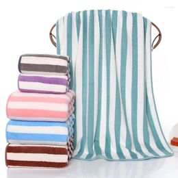 Towel 30x30cm Bath Coral Fleece Microfiber Striped Adult Household Textiles Bathroom Soft Woman Sauna Spa Absorbent