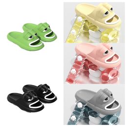 Luxury Designer Ugly Cute Funny Frog Slippers men women sandals Wearing Summer grey black green white Thick Sole and High EVA Anti Beach Shoes