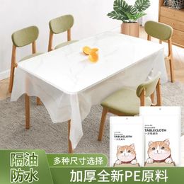 Table Cloth Tablecloth Thickening Time Sex Household Plastic Rectangular Waterproof And Oil Meal_AN2419