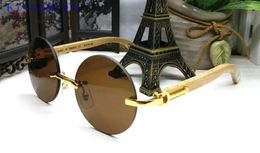 rimless sunglasses for mens fashion attitude wood sunglasses brown black clear lenses designer buffalo sunglasses Lunettes Gafas d8048755