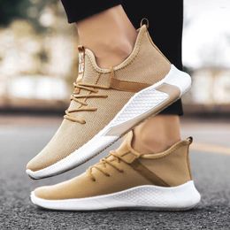 Casual Shoes Sneaker For Men Lace-Up Fashion Sport Mesh Bottom Breathable Soft Men's Mens Boots