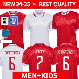 Soccer Jerseys 2024 Denmark soccer jersey 24 25 euro ERIKSEN HOME RED AWAY WHITE KJAER HOJBJERG CHRISTENSEN SKOV OLSEN BRAITHWAITE DOLBERG football Shirts