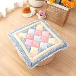 Pillow Pastoral Style Cotton Thicken Nonslip Home Chair Dining Mat Office Student Dormitory Square Soft Sofa Tatami