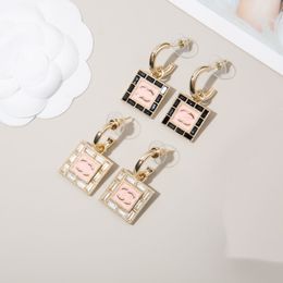 C-Letter Designer Stud Copper Earrings High Quality 18K Gold Plated Earring Brass Earrings Jewellery Women Fashion Accessory Gifts