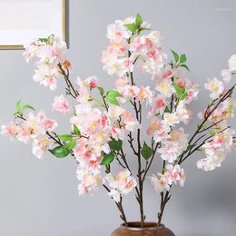 Decorative Flowers Super Beautiful Big Branch Japanese Cherry Imitation Flower Handmade Blossom El Garden Decoration Wedding