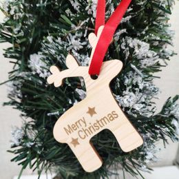 20pcs Wooden Reindeer Christmas Decoration DIY Wood Crafts Xmas Ornaments for Christmas Party Home Table Decorations New Year 20201589065