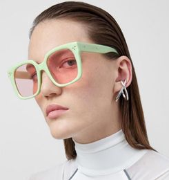 2020 New Big Beige Square Sunglasses Fashion UV Vintage Shades Glasses Gradient Eyeglasses Frame Men Women Eyewear lunette7684343
