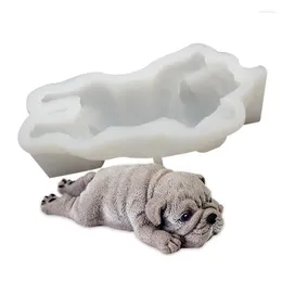 Baking Moulds 3D Cute Shar Pei Dog Silicone Mold Mousse Cake Ice Cream Jello Pudding Blast Chilling Tool Fondant Decoration Soap Candle