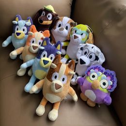 20-30cm Blue Dog Soft Plush Friend Chattermax Owl Plush Toy Soft Stuffed Doll Kawaii Kids Birthday Gift Decor