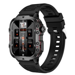 QX11 Three Defense Smart Watch 1.96 بوصة شاشة عالية الدقة 420 مللي أمبير في الجهد عالي معدل ضربات القلب واختبار ضغط الدم