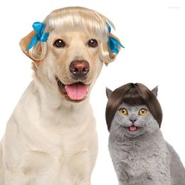 Dog Apparel Pet Christmas Headdress Cat And Wig Birthday Gift Costume Accessories Toy Party Props