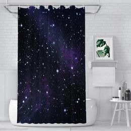 Shower Curtains Alien Space Starry Sky Waterproof Fabric Creative Bathroom Decor With Hooks Home Accessories