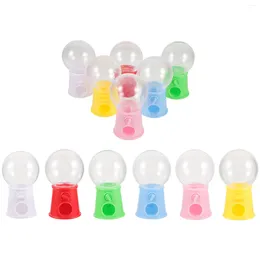 Storage Bottles 12 Pcs Mini Machine Gumball Bean Dispenser Snack Candy Vending Bank Plastic Child Small