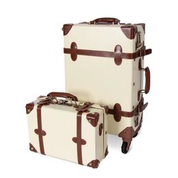 Womens Vintage mini suitcase 13 inch Waterproof Makeup Box Lightweight Password Lock Carrying Case 240510