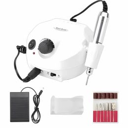 3500020000 RPM Electric Nail Drill Machine for Manicure Pedicure Accessories Art ToolNail Salon Polisher Equipment 240509