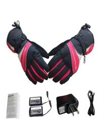 Ski Gloves Men Women Electric Heated Gloves Liners Outdoor Battery Powered Five Fingers Hand USB Heating Warmers Cycling Skiing Gl1321513