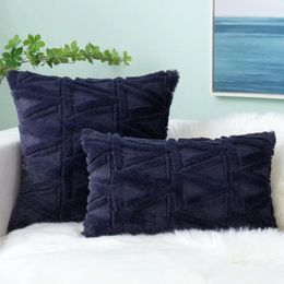 Pillow Plush Cover Throw Case Soft Geometric For Living Room Sofa Cosy Pillowcase Solid Nordic Home Decor