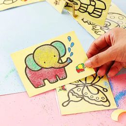 Party Favor 15Pcs DIY Kids Handmade Art Painting Sand Set Toys Baby Birthday Gift Christmas Favors Bag Filler