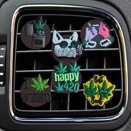 Other Interior Accessories New Green Plants 12 Cartoon Car Air Vent Clip Clips Freshener Outlet For Office Home Per Replacement Condit Otuhu