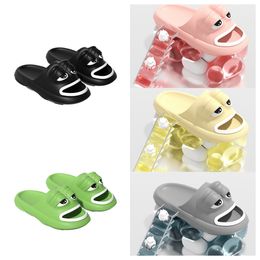 New Luxury Designer Ugly Cute Funny Frog Slippers men women sandals Wearing Summer grey black green white Thick Sole and High EVA Anti Beach Shoes