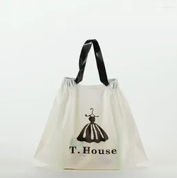 Party Decoration 2024 Handbags Plastic Gift Bags With Handle Shopping Bag Wedding Packaging Carriers