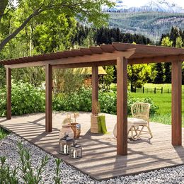 Decorative Plates Courtyard Solid Wood Pavilion Outdoor Simple Corridor Culture Carbonized Lattice