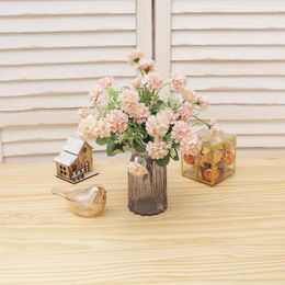 Decorative Flowers 30cm Hydrangea Artificial Silk Bouquet Peony For Wedding Party Home Decoration Fake Flower Outdoor DIY Arrangement Craft