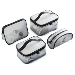 Storage Bags Transparent Bag Bathroom Cosmetic Portable Travel Large Capacity Box Organiser