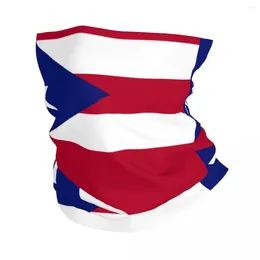 Scarves Puerto Rico Flag Bandana Neck Cover Printed Wrap Scarf Multifunction FaceMask Cycling For Men Women Adult Breathable