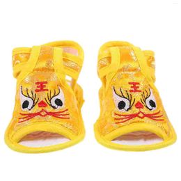 First Walkers Tiger Sandals Girls Shoes For Infant Toddler Indoor Baby Footwear Walking Toddlers Silk Babies Child Year Warm