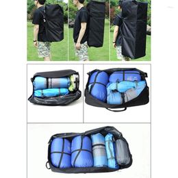 Storage Bags Large Capacity Shoulder Bag Luggage Water Resistant Camping Travel Outdoor Solid Colour