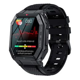 K55 Neue Outdoor Smart Watch Bluetooth Call All Day Heart Frequenz Blutdruck Blut Sauerstoff Stop Uhr Musik Multi Sportmodus