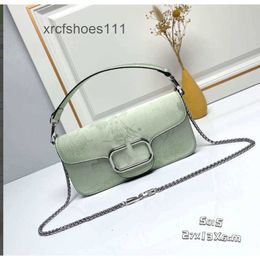 Embroidery Square Art Event Rock White National Style Vo Lady Stud Purse Wool 2024 Chain Valentteno Handheld Small Bags Handbag New Summer Bag Leather U2UW
