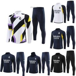 Soccer Jerseys 2023 2024 Real Madrids kids kit tracksuit training suit VINI JR BELLINGHAM 2324 real Madrides men football CAMAVINGA sportswear chandal futbol surv