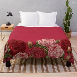 Blankets Dramatic Winery With Rose Burst Print Throw Blanket Flannels