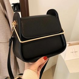 Bag Small PU Leather Women's Handbag Fashion Crossbody 2024 Design Gold Hand Shoulder Square