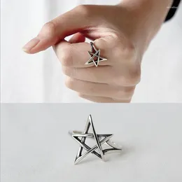 Cluster Rings Boho Vintage Star David For Women Wedding Band Men Finger 2024 Female Bohemian Jewellery Gift