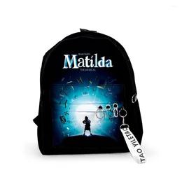 Backpack Roald Dahl's Matilda The Musical Movie 2024 Casual Schoolbag Travel Bag Harajuku Daypacks Rucksack Unisex Bags