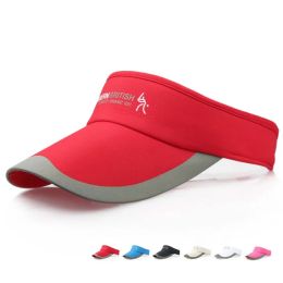 Primavera Summer Sports Cap Cap maschile Donne regolabile Protezione da sole Cotone Visor Top Top Tennis Golf Emplo