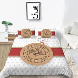 Bedding Sets Christmas Gift Home Textile Bedclothes High-Quality 2/3pcs Luxury Duvet Cover Drop