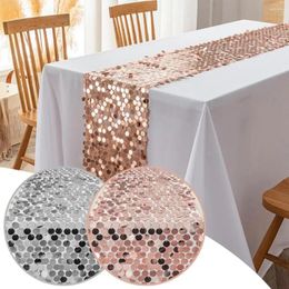 Party Decoration Tablecloth Sequin Rose Gold Wedding Supplies Birthday Flag Table European Gorgeous A2L9