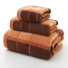 Towel Drop 3pieces Cotton Bath Towels Beach For Adults Absorbent Terry Bathroom Sets Men Women