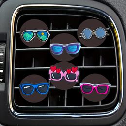 Other Interior Accessories Glasses Cartoon Car Air Vent Clip Outlet Per Clips Conditioner For Office Home Drop Delivery Otrne