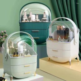 Storage Boxes Cosmetic Box Big Capacity Waterproof Dustproof Jewelry Organizer Makeup Home Skin Care Make Up Drawer