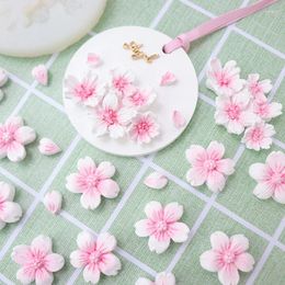 Baking Moulds 1Pc 6 Holes Cherry Flowers Silicone Mould Sugar Chocolate Small Flower Diy Cake Wedding Decorating Tools