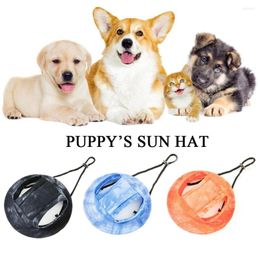 Dog Apparel 1pcs Pet Dogs Bucket Hat With Ear Holes Sunproof Baseball Cap For Large Medium Small Summer Outdoor Hiking