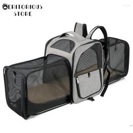 Cat Carriers Style Large Capacity Foldable Carrier For Pets Expandable Soft Extensible Dog Cage Breathable Portable Nest