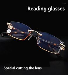 Sunglasses High Quality Special Cutting Presbyopia Lenses Men Style Square Reading Glasses Fashion Presbyopic Spectacles For Hyper3441372