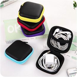 Storage Bags 1pc Portable Earphone Finishing Package Mini Data Cable Protection Bag Bluetooth Headset