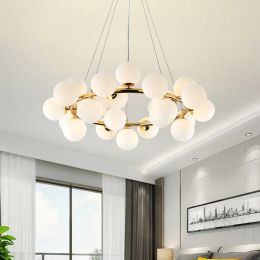 Modern Led Chandelier Glass Ball Lamp Ceiling Fixtures For Living Room G4 Chihuly Kitchen Island Decoration Home Light